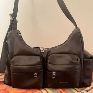 Black Leather Messenger Bag